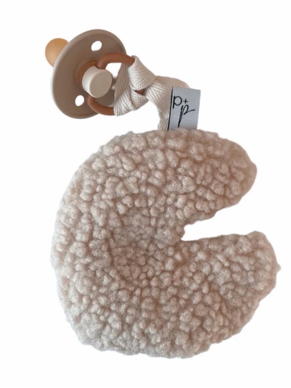 Pip & Phee Teddy Moon Pacifier Holder